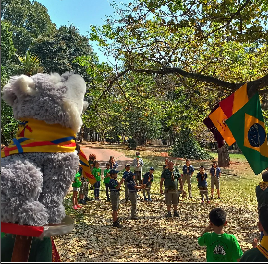 Foto durante a bandeira