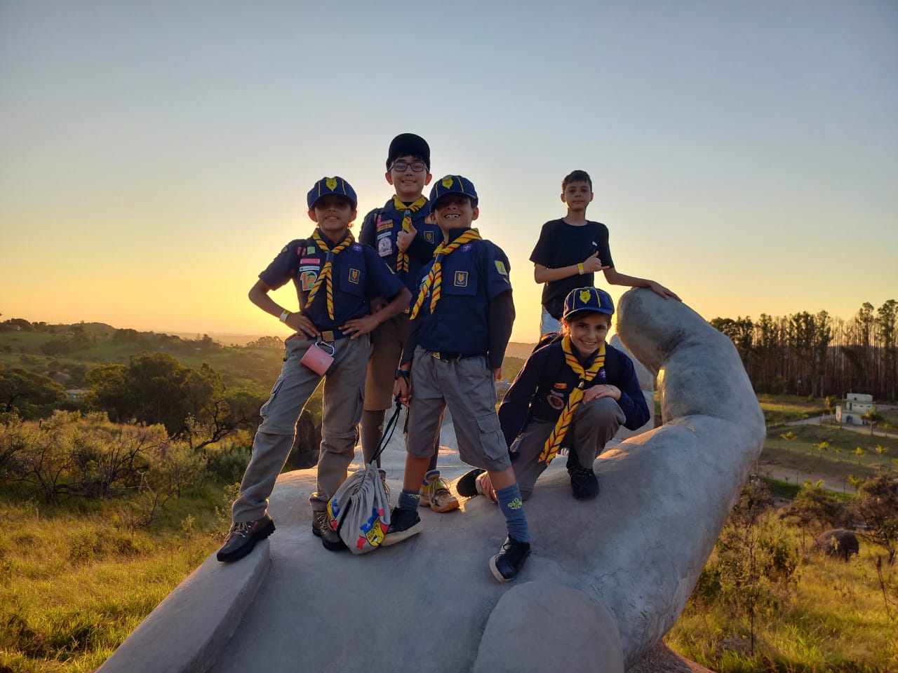 Alcateia no pico das cabras