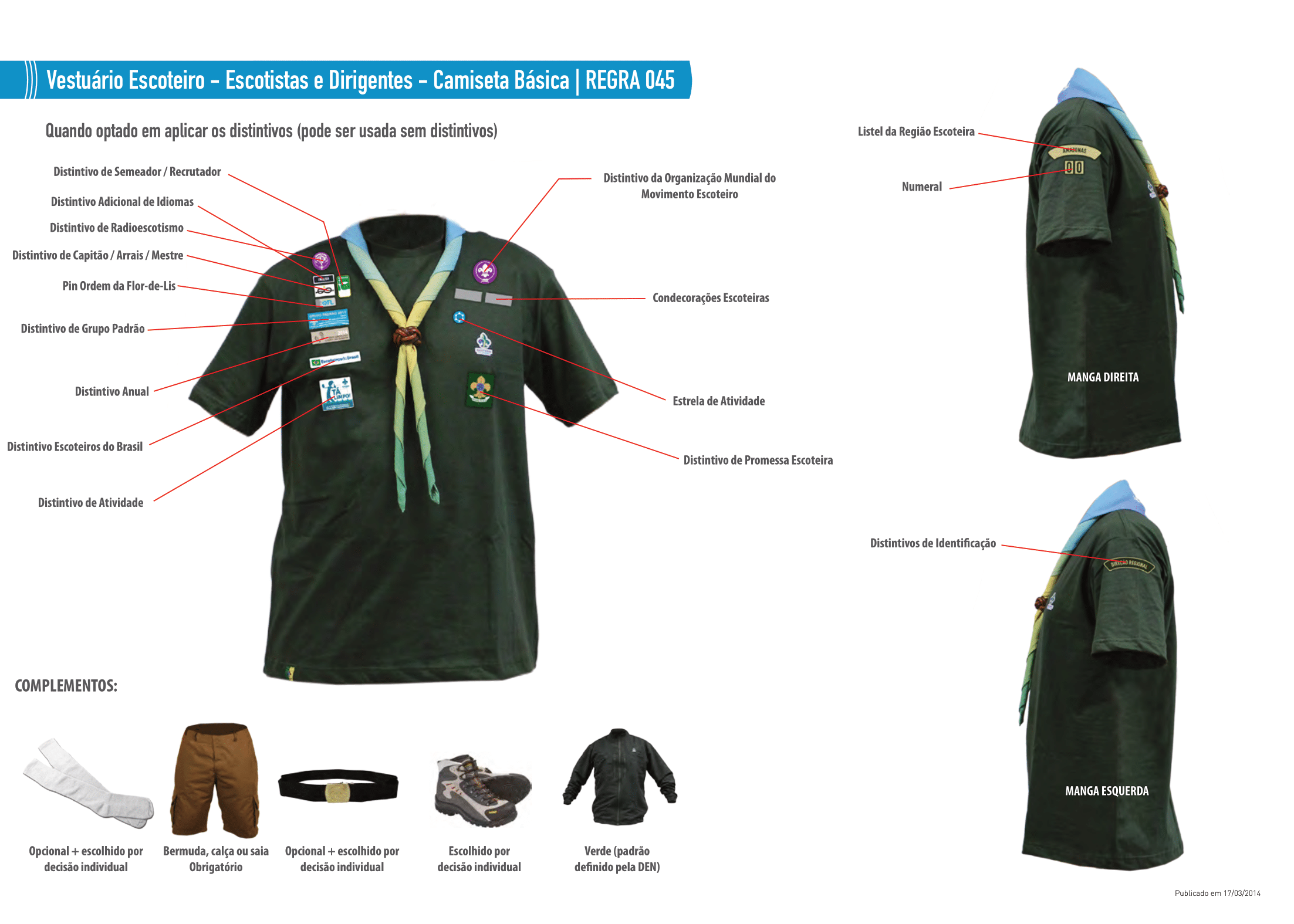 Uniforme chefe camiseta básica